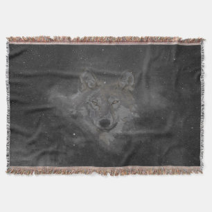 Cobertor lobo no céu noturno