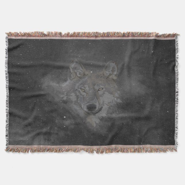 Cobertor lobo no céu noturno (Frente)