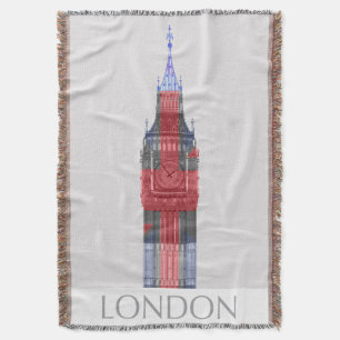 Cobertor London Big Ben Union Jack