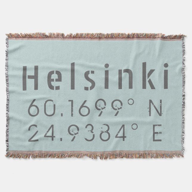 Cobertor Longitude de Helsinki Latitude (Frente)
