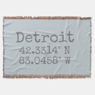 Cobertor Longitude do Latitude em Detroit