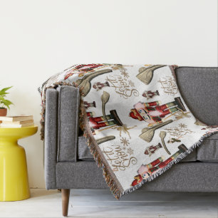 Cobertor Loucos Nozes Ballerina Script de Natal