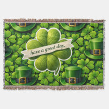 Lucky four leaf clover Saint Patrick's Day Patrick