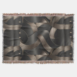 Cobertor Luxo Masculino Moderno com Fluxo de Bronze