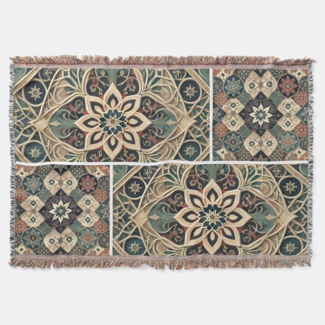 Cobertor luxurious blanket with elegant geometric 🍁 (Frente)