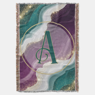 Cobertor Luxury Gold Glitter Marble Pattern