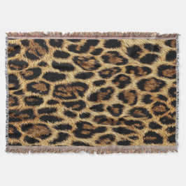 Cobertor Luxury Leopard Skin Elegant Wild Animal Fur Design