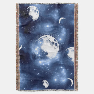 Cobertor Luz do luar   Fases da Lua nas Nuvens do Céu
