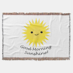 Cobertor Luz do sol Kawaii bonito Sun do bom dia