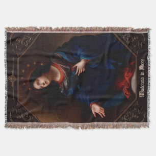 Cobertor Madonna em Glória por Carlo Dolci