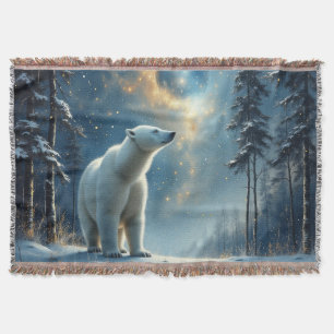 Cobertor Magia do urso polar na neve