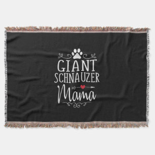 Cobertor mamãe schnauzer gigante - presente de amante schn
