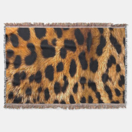 Cobertor Manchas-leopardo Black Brown Wild Animal Fine Art