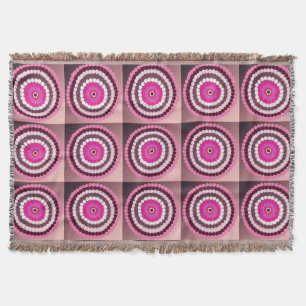 Cobertor Manchas Rosa Visadas,  