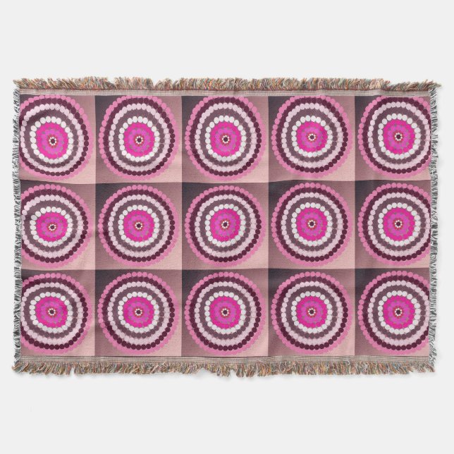 Cobertor Manchas Rosa Visadas, (Frente)