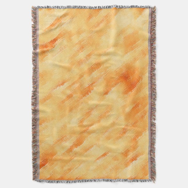 Cobertor Manga russa amarela como pintura texturizada (Frente Vertical)