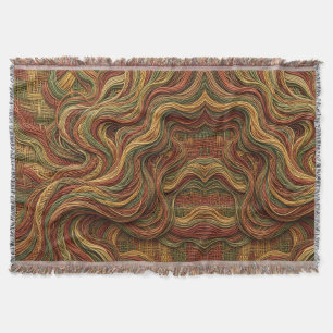 Cobertor Manto de Terra com Redemoinho de Fumaça Abstrata