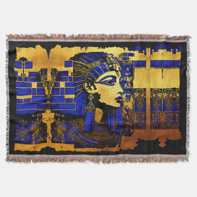 Cobertor Manuscritos faraônicos egípcios enigmáticos (Frente)
