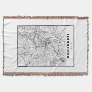 Cobertor Mapa de Cincinnati