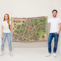 Mapa de Oxford, Inglaterra (estradas de ferro