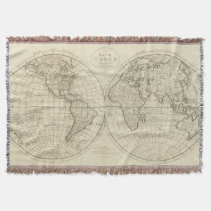 Cobertor Mapa do mundo 2 2