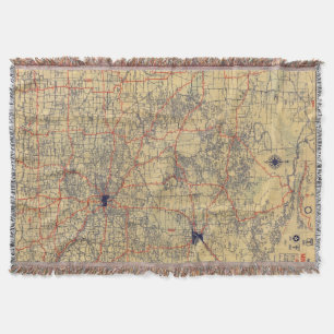Cobertor Mapa do padrão de Minnesota