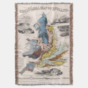 Cobertor Mapa Geological de Inglaterra