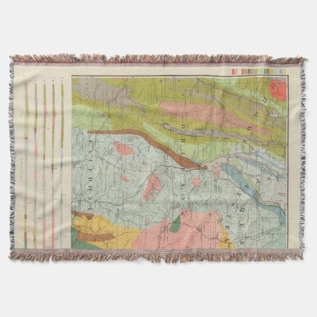 Cobertor Mapa Geological de New Hampshire 3 (Frente)