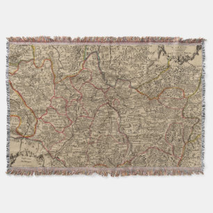 Cobertor Mapa gravado de France