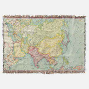 Cobertor Mapa político do atlas de Ásia