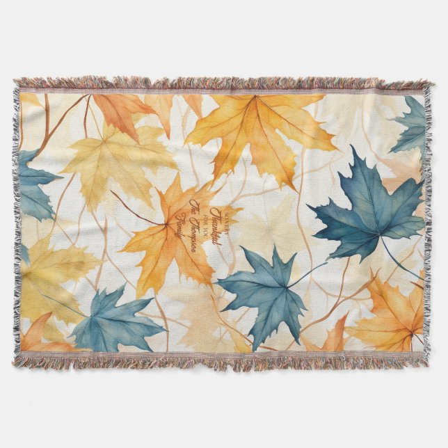 Cobertor Mapeamento Personalizado Elegante Deixa Ação de Gr (Frente)