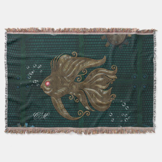 Cobertor Maravilhoso peixe-boi. (Frente)