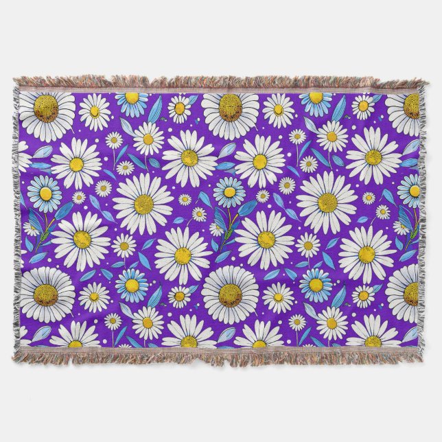 Cobertor Margaridas e Folhas (Frente)