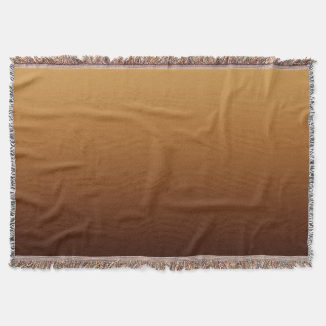 Cobertor Marrom Dourado Chocolate Cores Quentes (Frente)