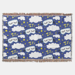 Cobertor Máscaras de Dormir Nuvens e Estrelas Amarelas