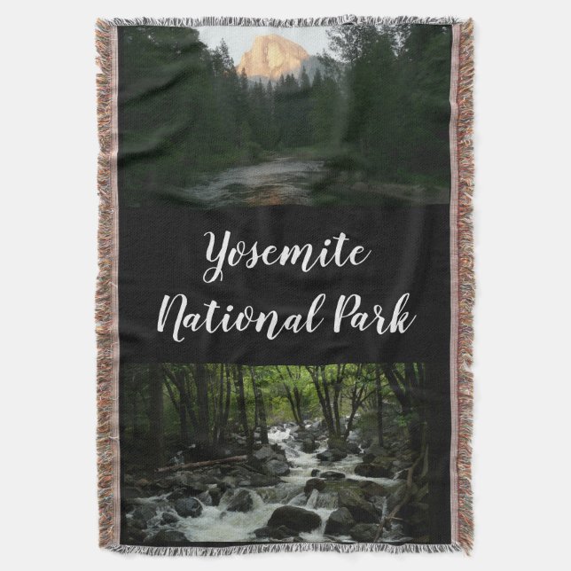 Cobertor Meia Dome Sunset no Parque Nacional de Yosemite (Frente Vertical)