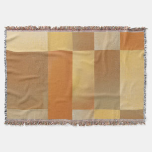 Cobertor Meio século de Vintage Modern Orange Brown Dourado