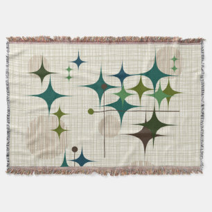 Cobertor Meio século Moderno de Starbursts e Globos