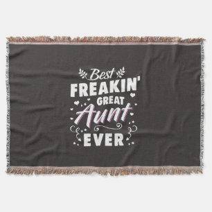 Cobertor Melhor Tia de Excelente de Freakin Nunca