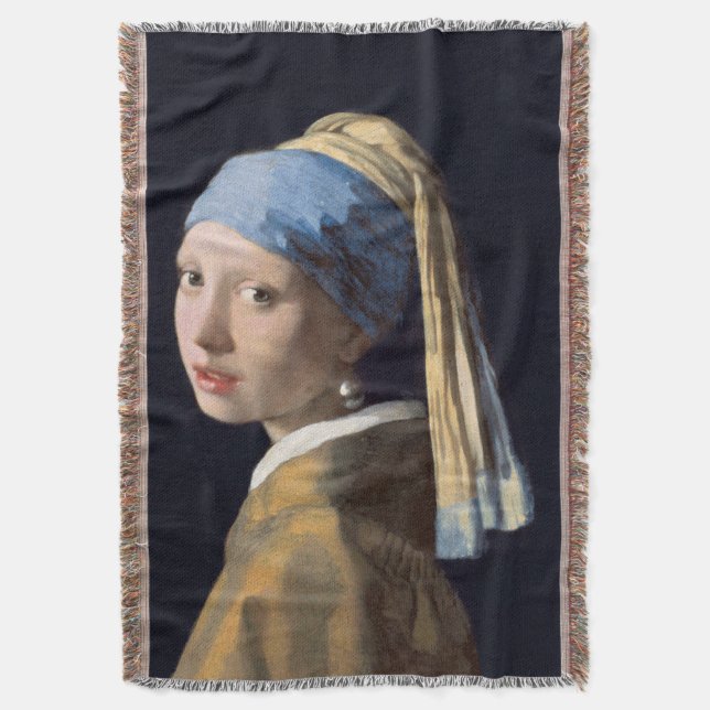Cobertor Menina com brinco de pérola 1665  (Frente Vertical)