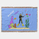 Cobertor Mergulhador engraçado e desenho animado de criatur (Frente)