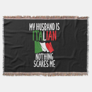 Cobertor Meu marido é italiano nada me assusta