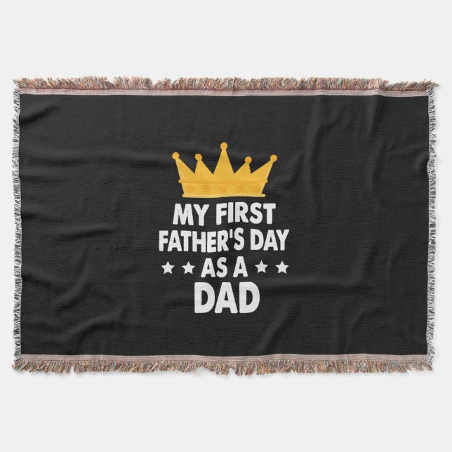 Cobertor Meu primeiro Dia de os pais como Pai 2021 (Frente)