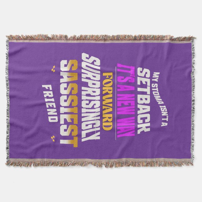 Cobertor Meu Stoma Não É Um Repouso (Frente)