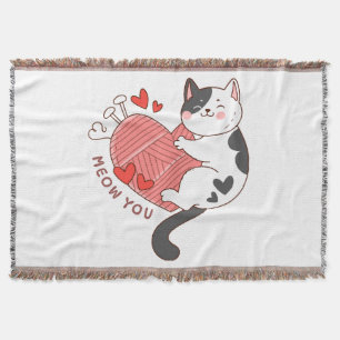 Cobertor Miau Você Gatinho Fofo Dia dos Namorados