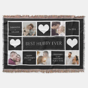 Cobertor Minimalista da melhor colagem de fotos do Hubby Ev