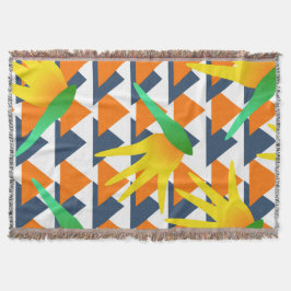 Cobertor Minimalista Moderno Floral do Paraíso Africano