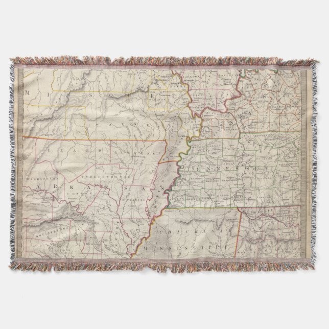 Cobertor Missouri, mal, KY, Tenn, Alá, senhorita, arca (Frente)