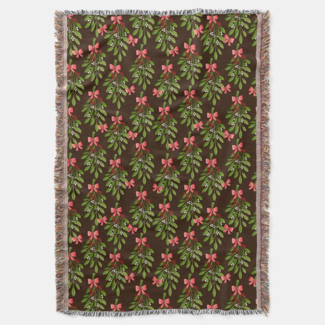 Cobertor Mistletoy Throw Blanket (Frente Vertical)