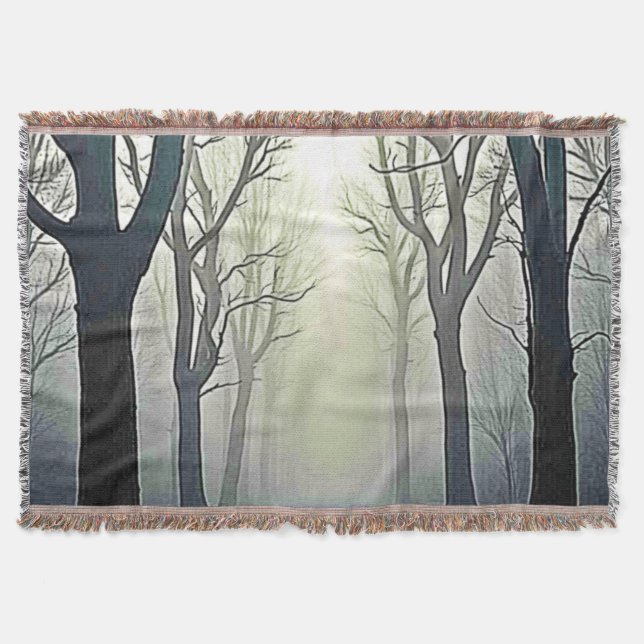 Cobertor Misty Forest Path: Eerie Beauty (Frente)